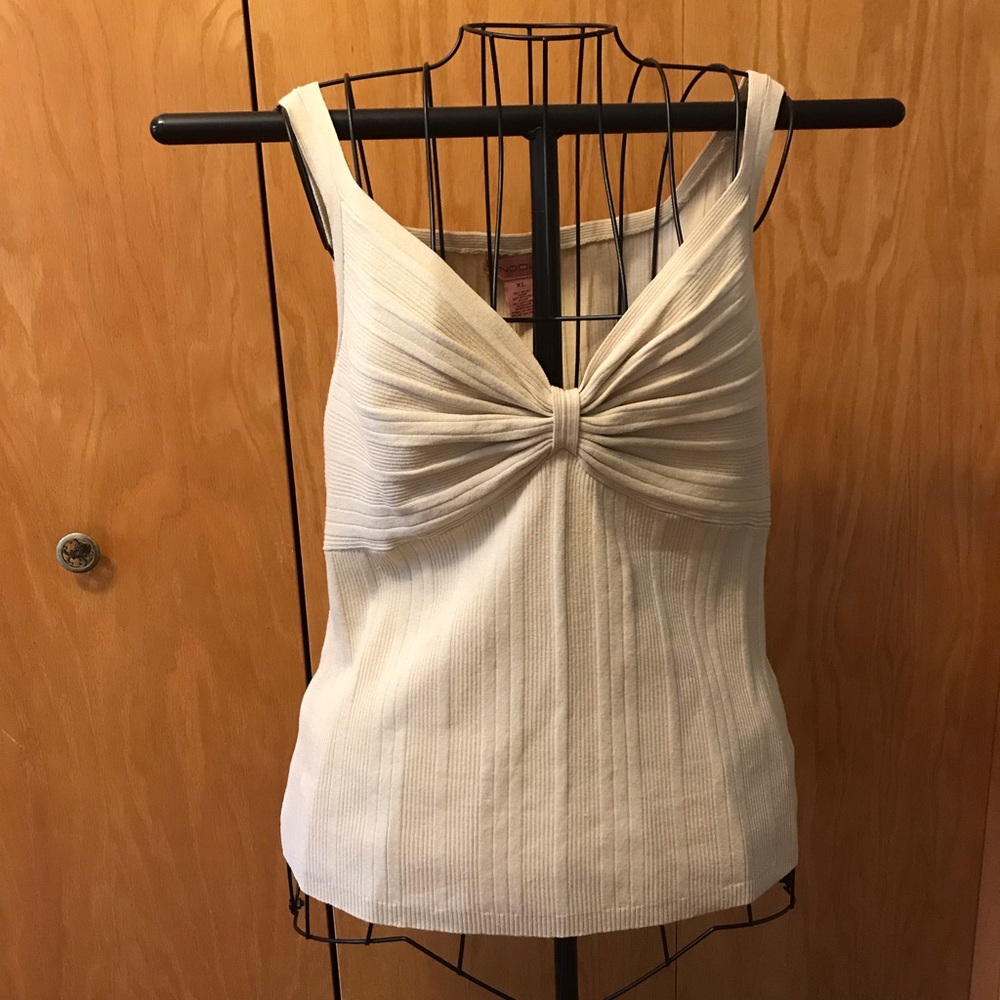 Bandolino Beige Light Weight Sweater Tank Top